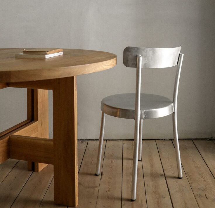 Aluminum Tasca chair by Pedro Sottomayor