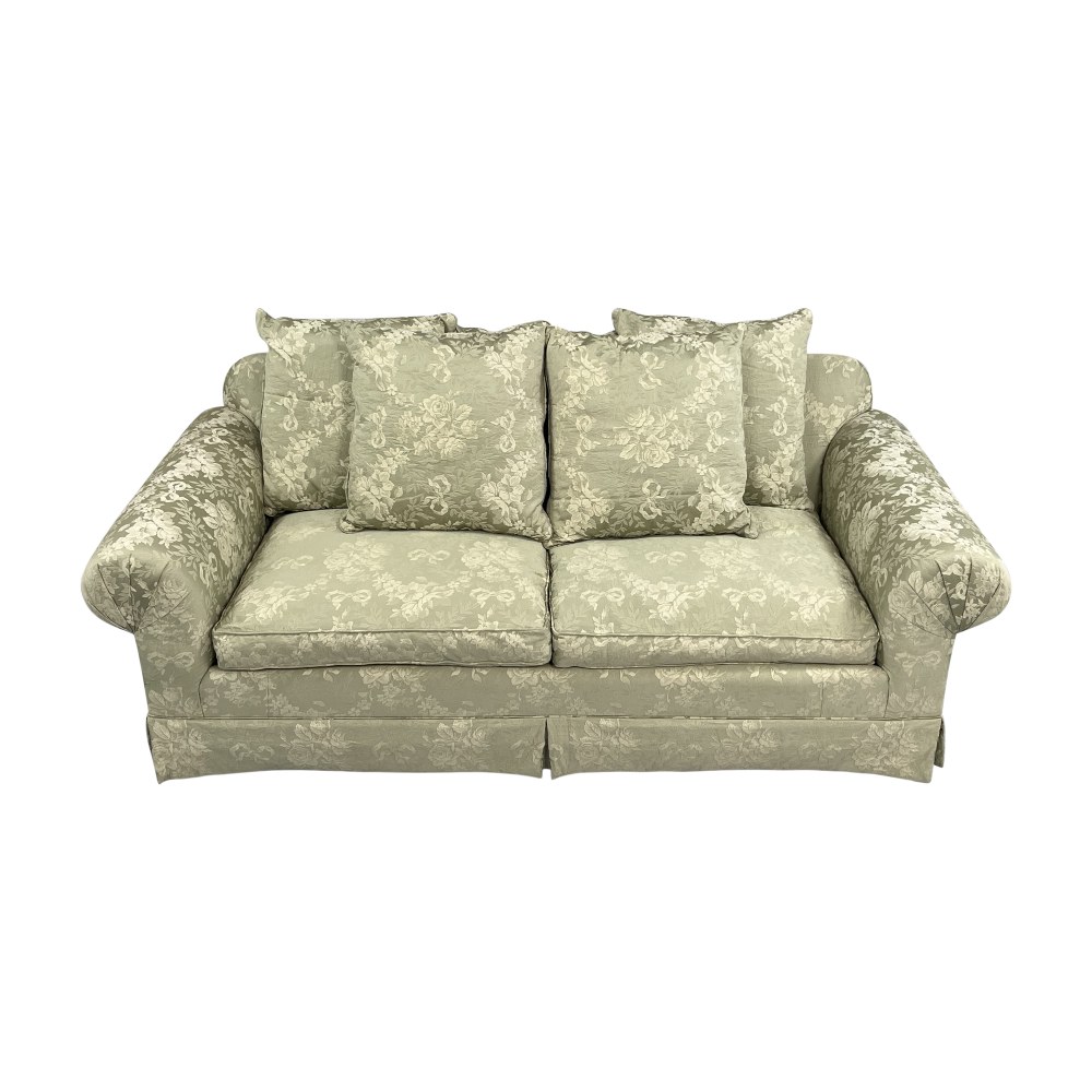 Vanguard Furniture Vanguard Furniture Floral Roll Arm Sofa pa
