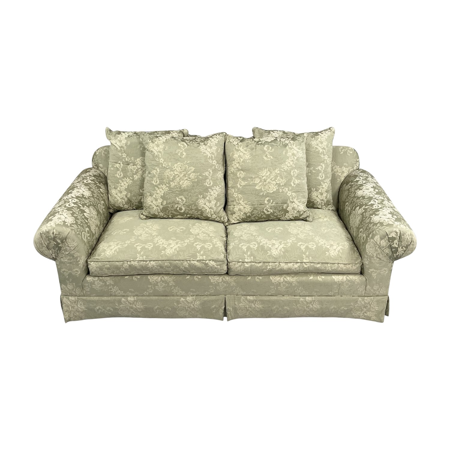 Vanguard Furniture Vanguard Furniture Floral Roll Arm Sofa pa
