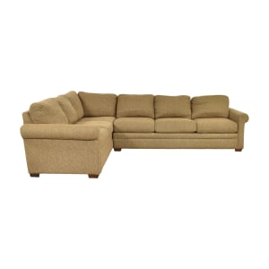 Craftmaster Furniture Craftmaster Furniture Roll Arm Sectional Sofa   on sale