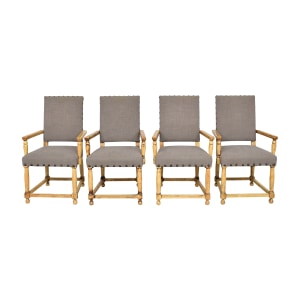 shop Dimensions Custom Nailhead Dining Arm Chairs Dimensions Chairs