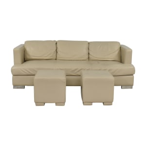 buy Modern Shelter Arm Sofa with Ottomans   Classic Sofas
