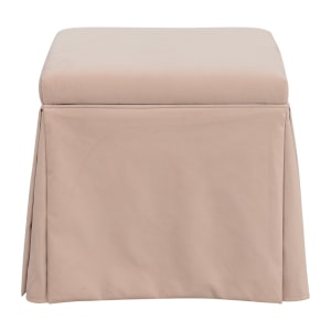 buy The Inside Skirted Storage Ottoman  The Inside Storage