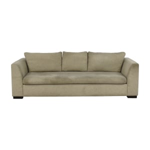 American Leather American Leather Modern Bench-Seat Sofa  second hand
