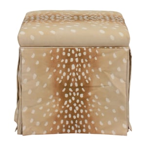 The Inside The Inside Fawn Skirted Storage Ottoman ct