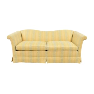  Vintage Chippendale Roll Arm Skirted Sofa  Sofas