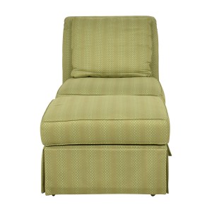 buy Bassett Furniture Armless Chair and Ottoman Bassett Furniture