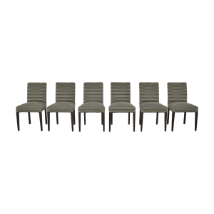 Crate & Barrel Crate & Barrel Striped Dining Chairs dimensions
