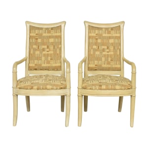 shop Henredon Furniture Vintage Upholstered Dining Armchairs Henredon Furniture Chairs