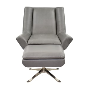 Restoration Hardware Restoration Hardware Luke Swivel Chair and Ottoman  price