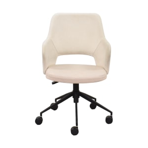 West Elm West Elm Upholstered Wraparound Office Chair pa