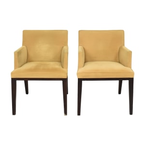 Mitchell Gold + Bob Williams Track Arm Dining Chairs / Dining Chairs