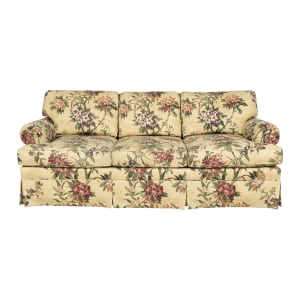 Ethan Allen Ethan Allen Classic Skirted Floral Sofa  ma