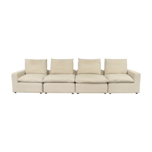 shop Bassett Furniture Envelop Four Piece Modular Sectional  Bassett Furniture Sofas