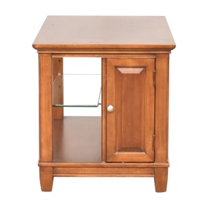 shop Thomasville Traditional End Table with Cabinet  Thomasville Tables