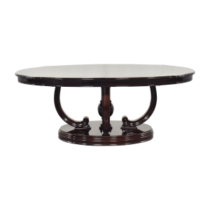 Roma Furniture Art Deco-Style Extendable Dining Table Roma Furniture