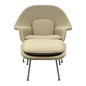 Knoll Knoll Womb Chair with Ottoman dimensions