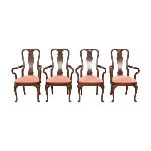 White Fine Furniture White Fine Furniture Queen Anne Dining Arm Chairs   ct
