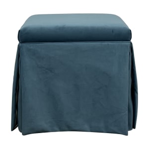 The Inside  The Inside Skirted Storage Ottoman ma