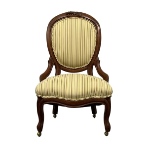  Vintage Oval Back Accent Chair  discount