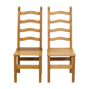  Vintage Country French Ladder Back Dining Chairs Dining Chairs