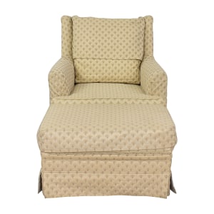  Wingback Accent Chair and Ottoman nj