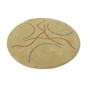 Maurice Villency Maurice Villency Abstract Round Area Rug ma