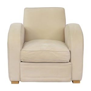 Maurice Villency Maurice Villency Art Deco Half Moon Accent Chair on sale