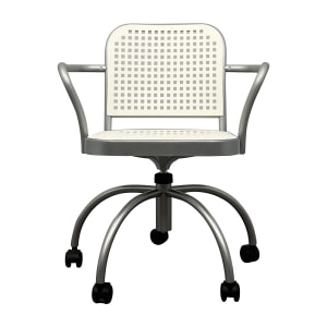 De Padova Silver Swivel Armchair / Chairs