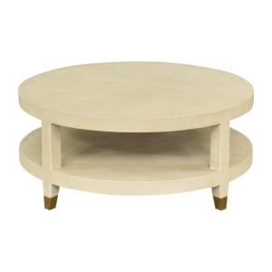 Restoration Hardware Graydon Round Coffee Table / Coffee Tables