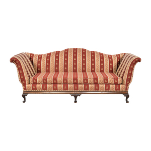 buy Vintage Upholstered Camelback Settee  Classic Sofas