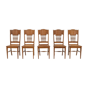  Vintage Spindle Back Dining Side Chairs Chairs