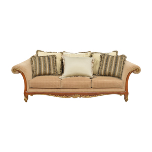 buy Henredon Furniture Upholstered Roll Arm Sofa Henredon Furniture