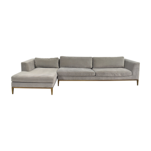 Restoration Hardware Restoration Hardware Italia Taper Arm Chaise Sectional discount